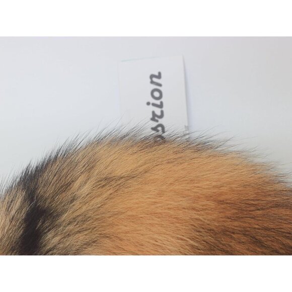🆕Women Brown Fluffy Real Fox Tail Fur Keychain Pendant Cosplay Stylish Handbag - Picture 7 of 9